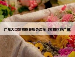 广东大型宠物殡葬服务流程（宠物殡葬广州）